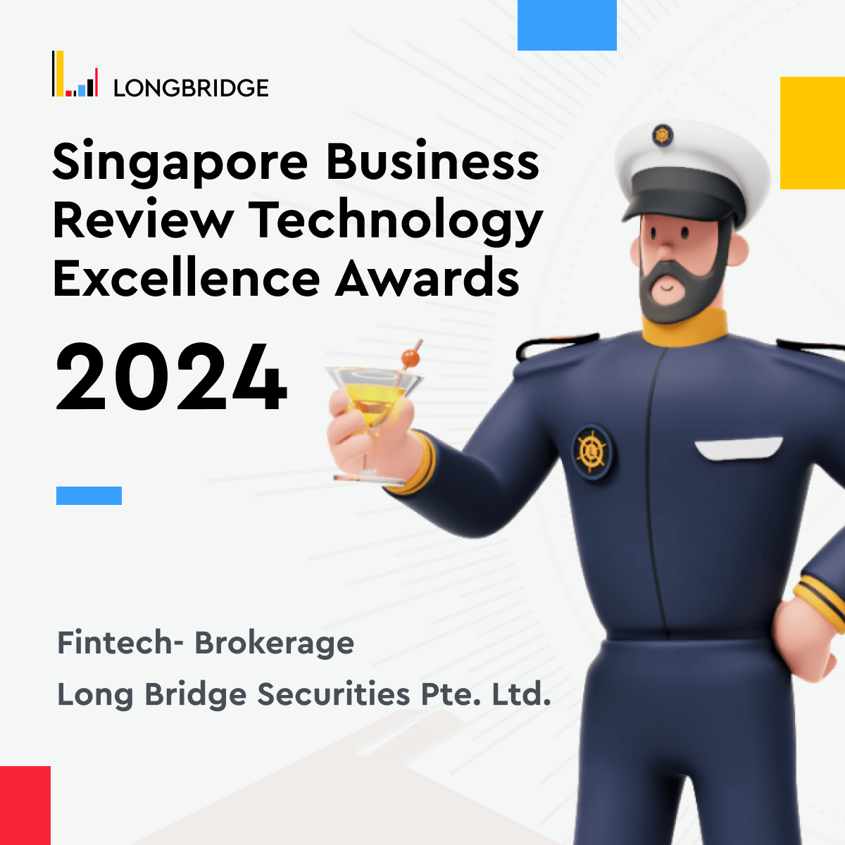 Online Trading Platform Longbridge Singapore Receives Fintech - Brokerage Awards at SBR Technology Excellence Awards 2024